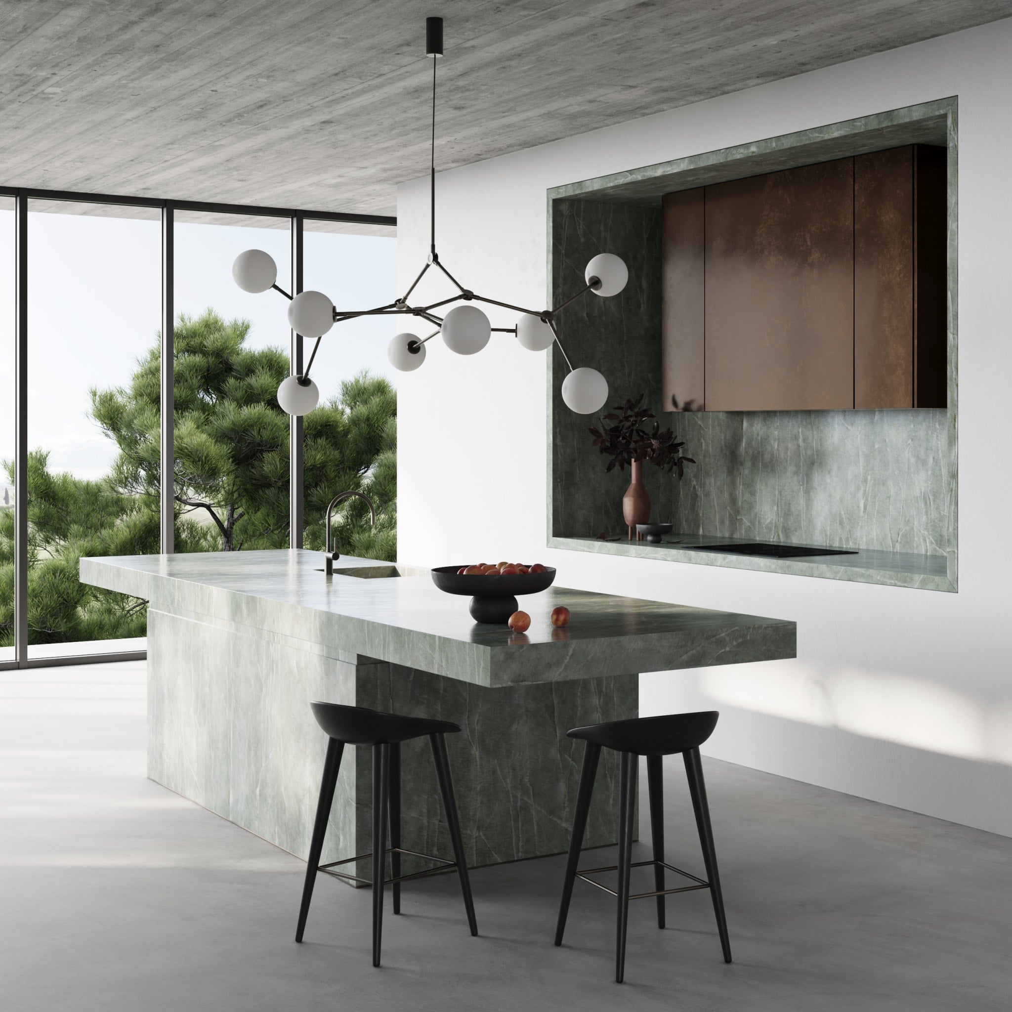 Drop Chandelier & Wall Lamp | Art Deco Glass Lighting Collection