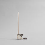 101 Copenhagen - Brick Candle Holder, Low - Calacatta - Candle Holders