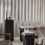 101 Copenhagen - Brick Candle Holder, Low - Calacatta - Candle Holders