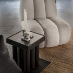 101 Copenhagen - Brick Candle Holder, Low - Calacatta - Candle Holders