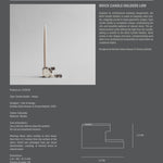 101 Copenhagen - Brick Candle Holder, Low - Calacatta - Candle Holders