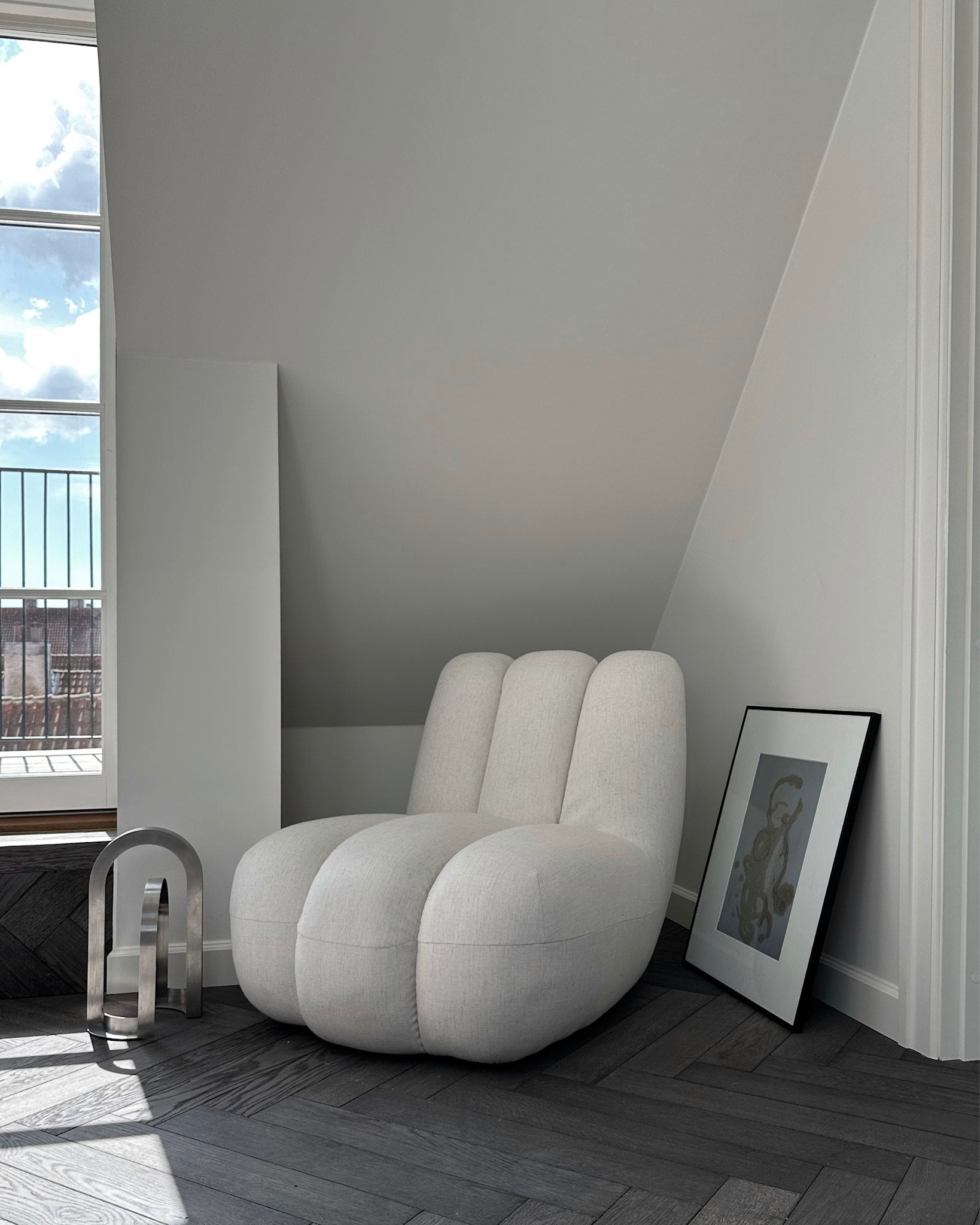 101 Copenhagen - Toe Chair - Chalk White (Linen) - Lounge Chair