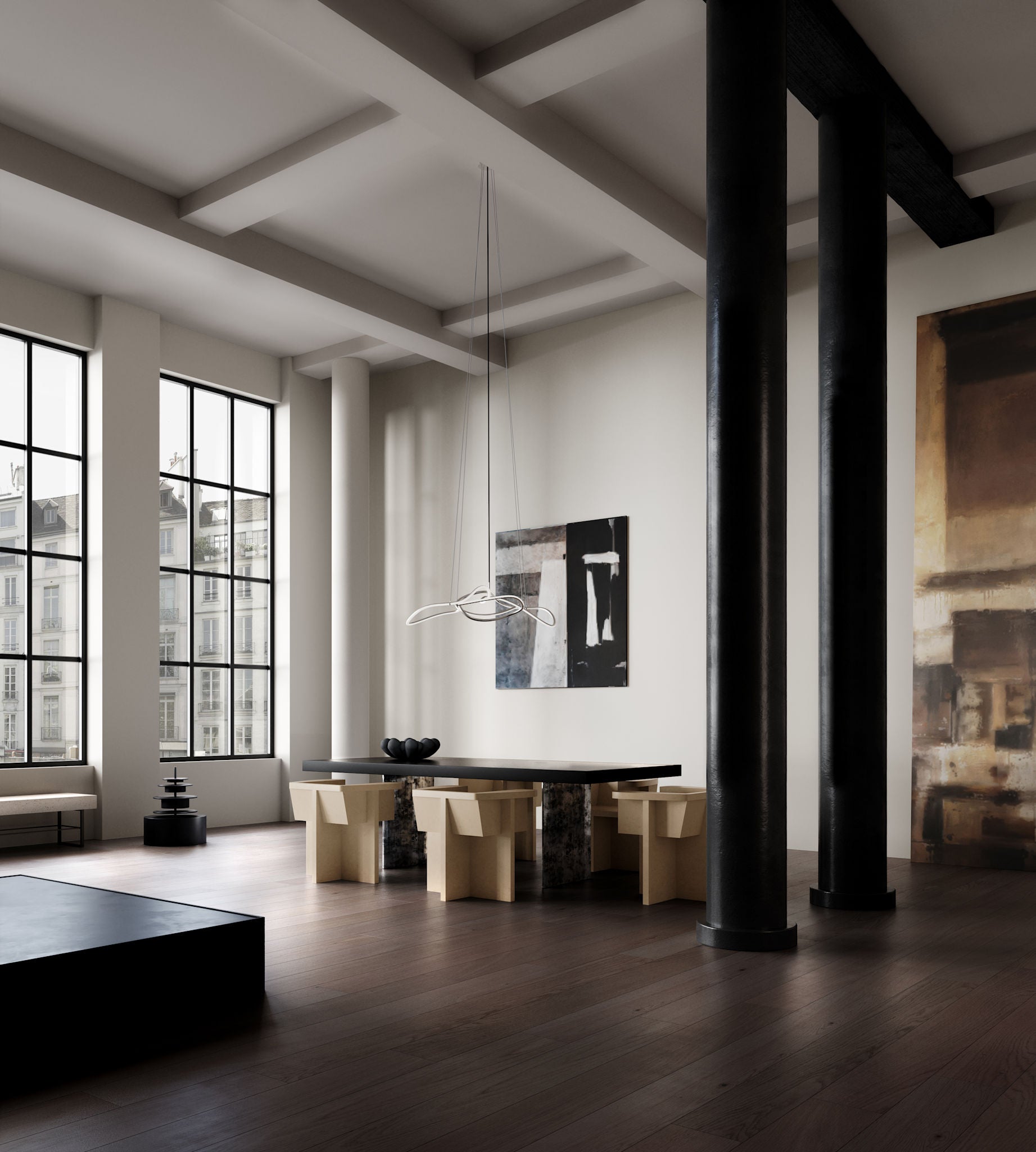 101 Copenhagen - Ghost Chandelier, Mini - Chrome - Chandelier