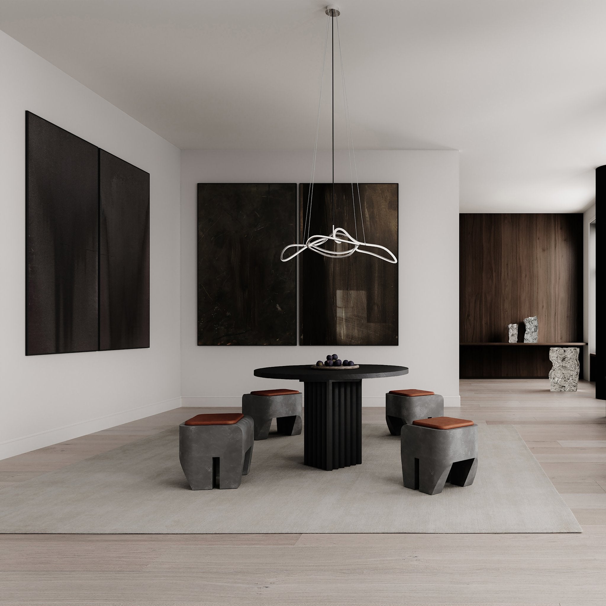 101 Copenhagen - Ghost Chandelier, Mini - Chrome - Chandelier