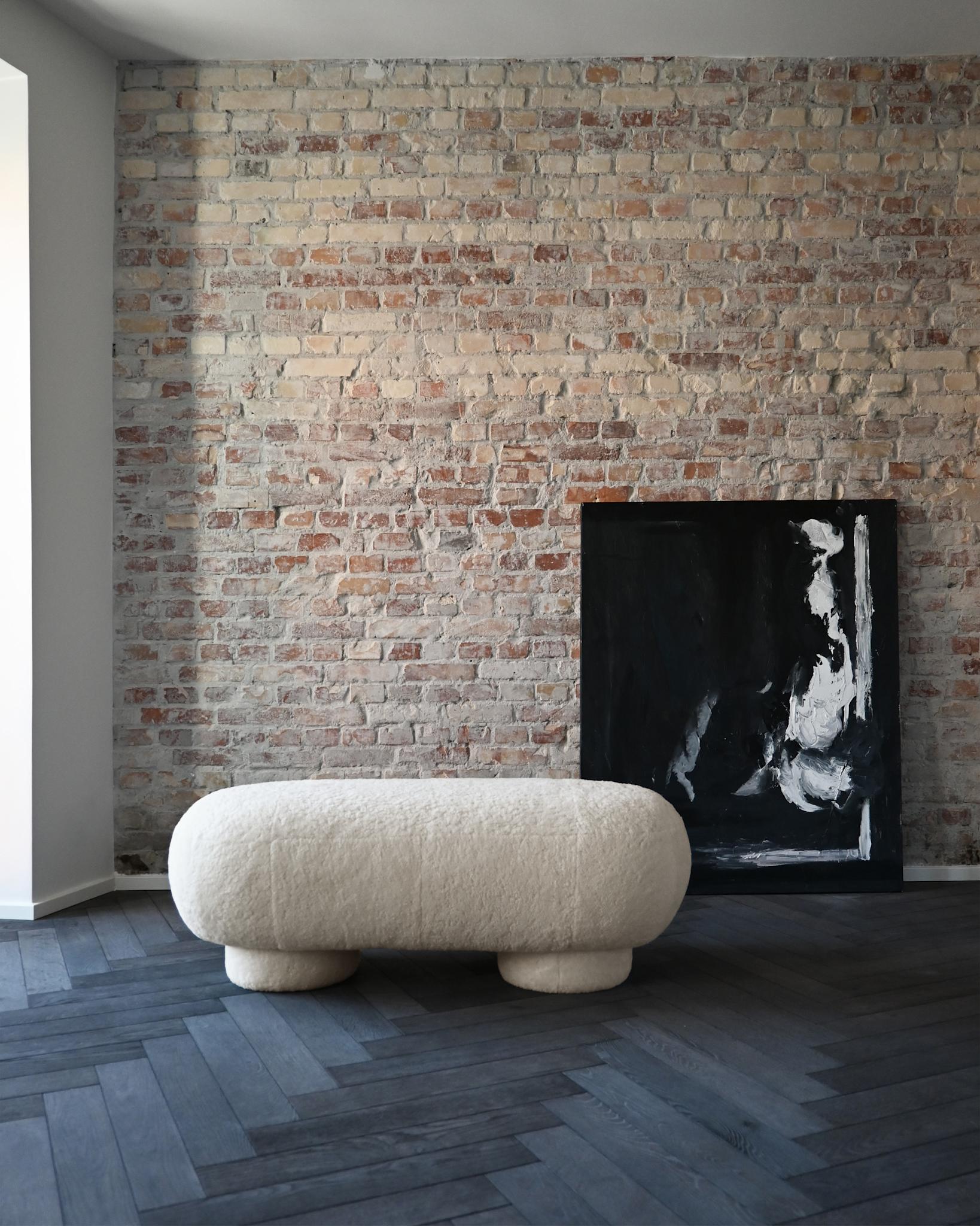 101 Copenhagen - Big Foot Bench - Sandshell (Sheepskin) - Bench