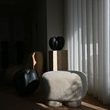 101 Copenhagen - Big Foot Bench, Petit - Sandshell (Sheepskin) - Bench