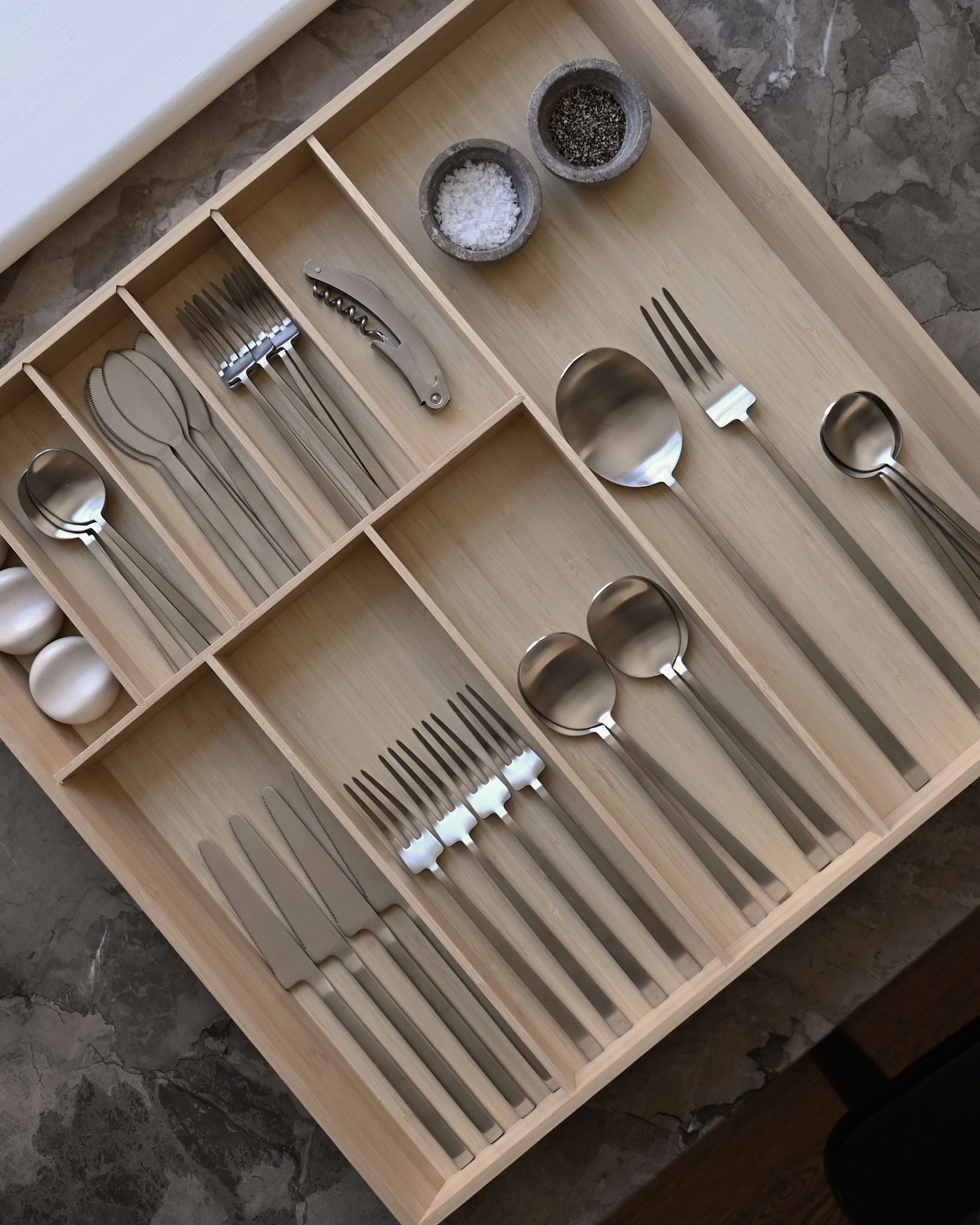 101 Copenhagen - Kogei Cutlery - Brushed Steel (24 pcs) - Cutlery set