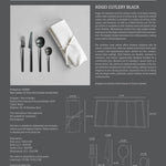 101 Copenhagen - Kogei Cutlery - Black (16 pcs) - Cutlery set