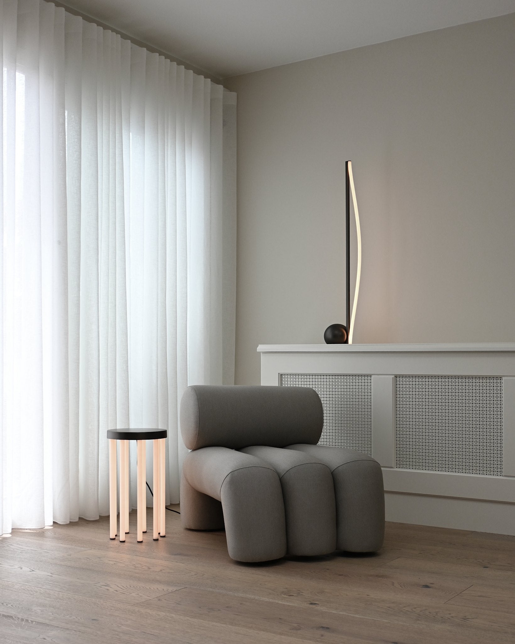 101 Copenhagen - Neon Side Table, Bronze - Floor Lamp