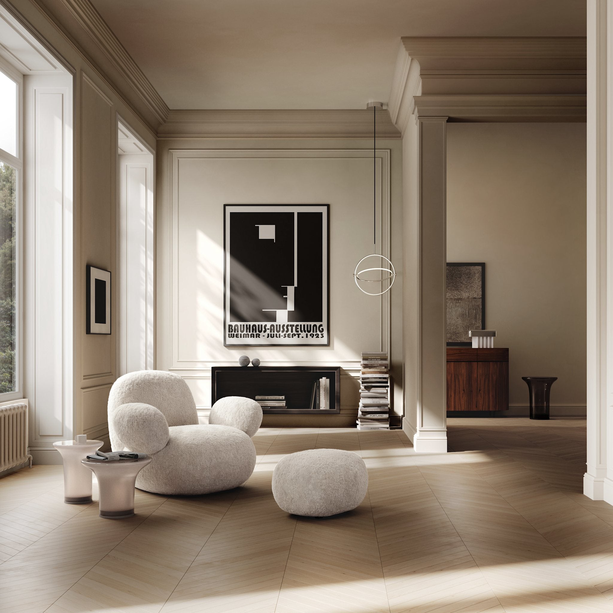 101 Copenhagen - Toe Armchair, Flat - Sandshell (Sheepskin) - Armchair