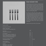 101 Copenhagen - Kogei Dessert Fork - Black - Cutlery fork set