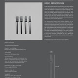 101 Copenhagen - Kogei Dessert Fork - Black - Cutlery fork set