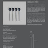 101 Copenhagen - Kogei Long Spoon - Black - Cutlery long spoon set