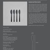 101 Copenhagen - Kogei Butter Knife - Black - Cutlery butter knife set