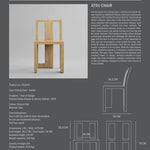 101 Copenhagen - Atsu Chair - Natural Oak - Dining Chair