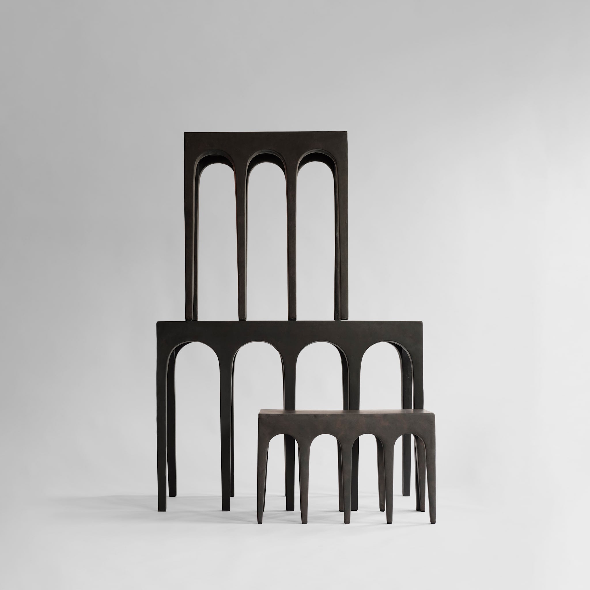 101 Copenhagen - Bow Bench - Coffee - Bench