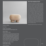 101 Copenhagen - Big Foot Bench, Petit - Nubuck - Bench