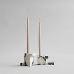 101 Copenhagen - Brick Candle Holder, Tall - Calacatta - Candle Holders