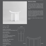 101 Copenhagen - Brutus Stool - Bone White - Stool