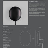 101 Copenhagen - Clam Wall Lamp - Burned Black - Wall Lamp