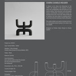 101 Copenhagen - Cobra Candle Holder - Black - Candle Holders