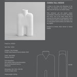 101 Copenhagen - Cobra Vase Tall, Medio - Bone White - Vase