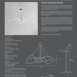 101 Copenhagen - Ghost Chandelier, Big - Neon - Chandelier