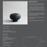 101 Copenhagen - Kabin Vase, Fat - Black - Vase