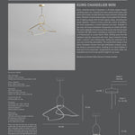 101 Copenhagen - Kumo Chandelier, Mini - Brass - Chandelier