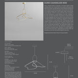 101 Copenhagen - Kumo Chandelier, Mini - Brass - Chandelier