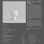 101 Copenhagen - Sphere Vase Square Shisen, Mini - Bone White - Vase