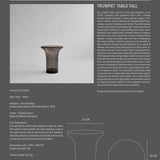 101 Copenhagen - Trumpet Table, Tall - Smoked Forest - Coffee or Side Table