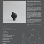 101 Copenhagen - Sphere Vase Bubl, Medio - Black - Vase