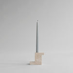 101 Copenhagen - Brick Candle Holder, Tall - Limestone - Candle Holders