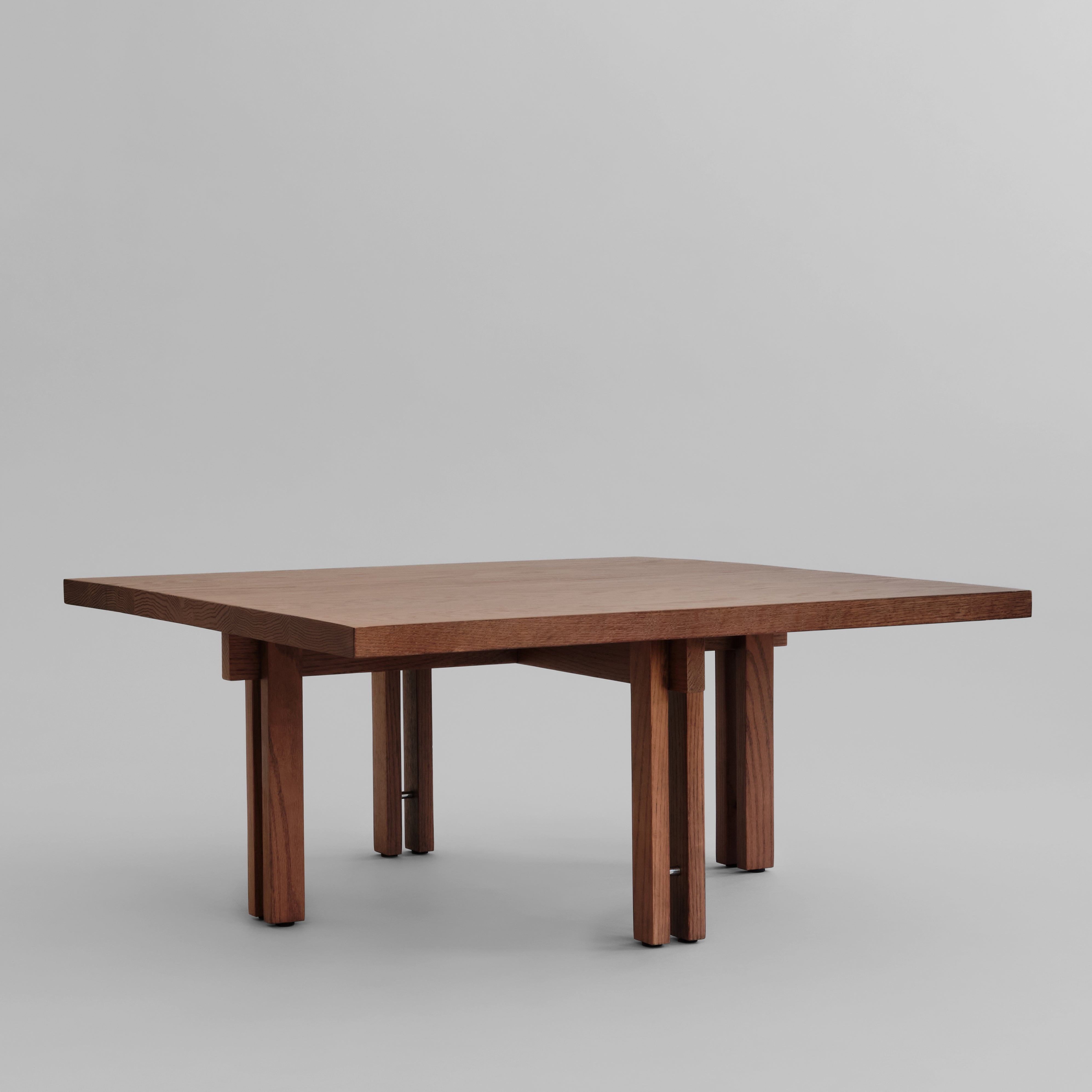 Plinth Coffee table in Classic Brown oak