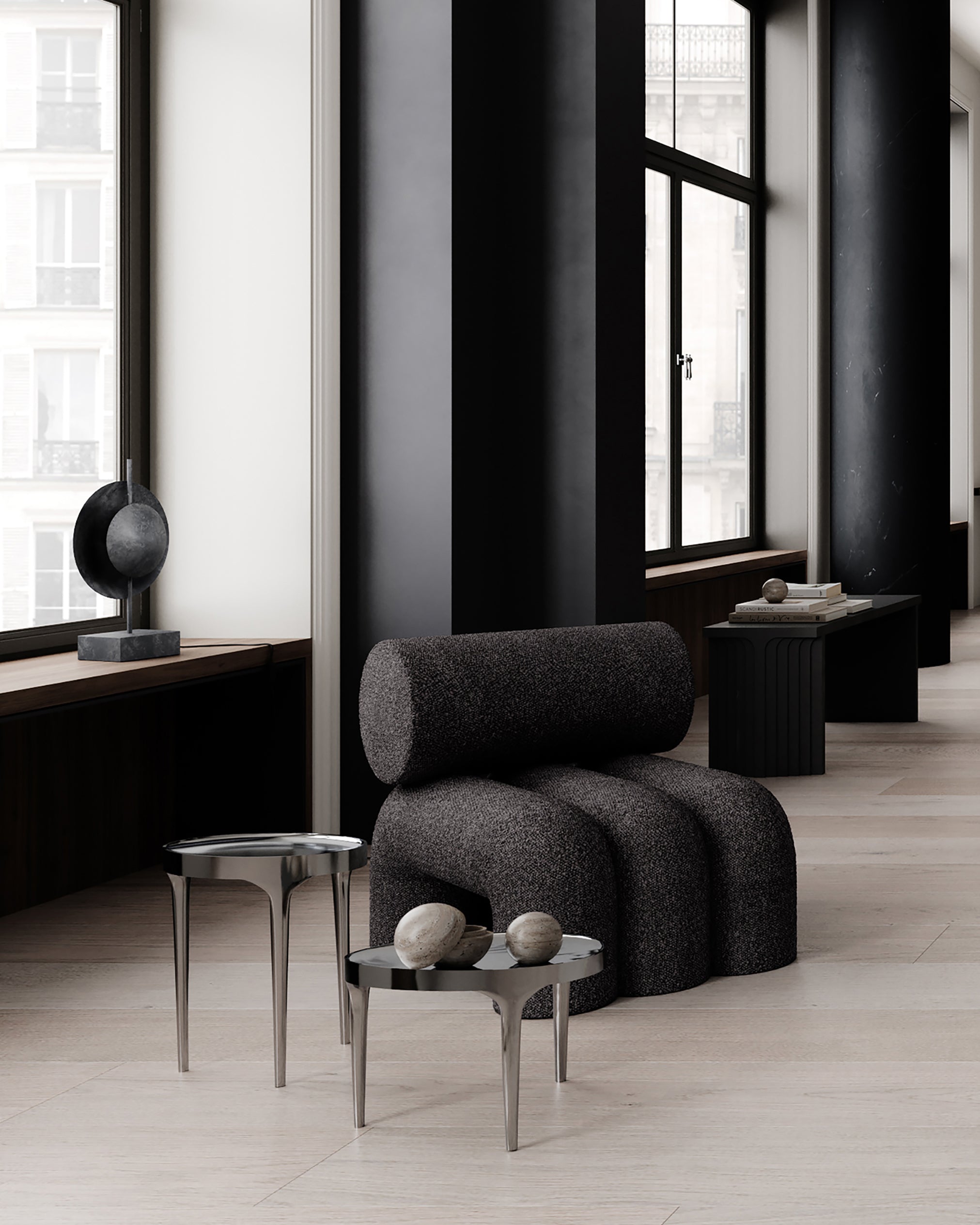 101 Copenhagen Phantom side tables and Foku lounge chair