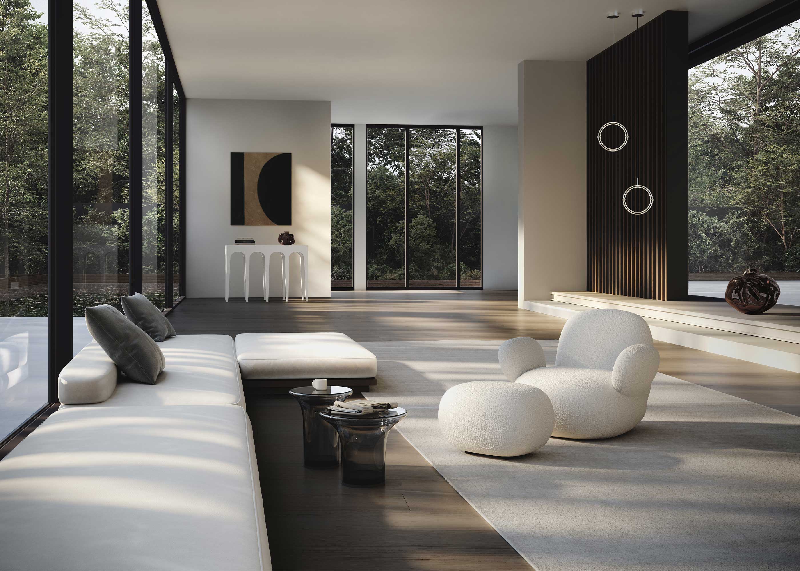 Toe Armchair & Ottoman