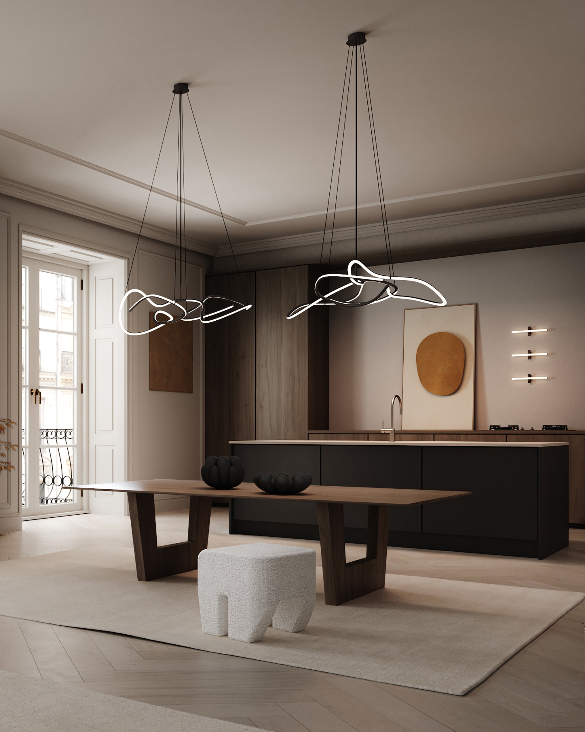 101 Copenhagen Ghost chandeliers