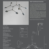 Drop Chandelier - Oxidized
