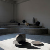 Offset Vase, Big - Dark Grey
