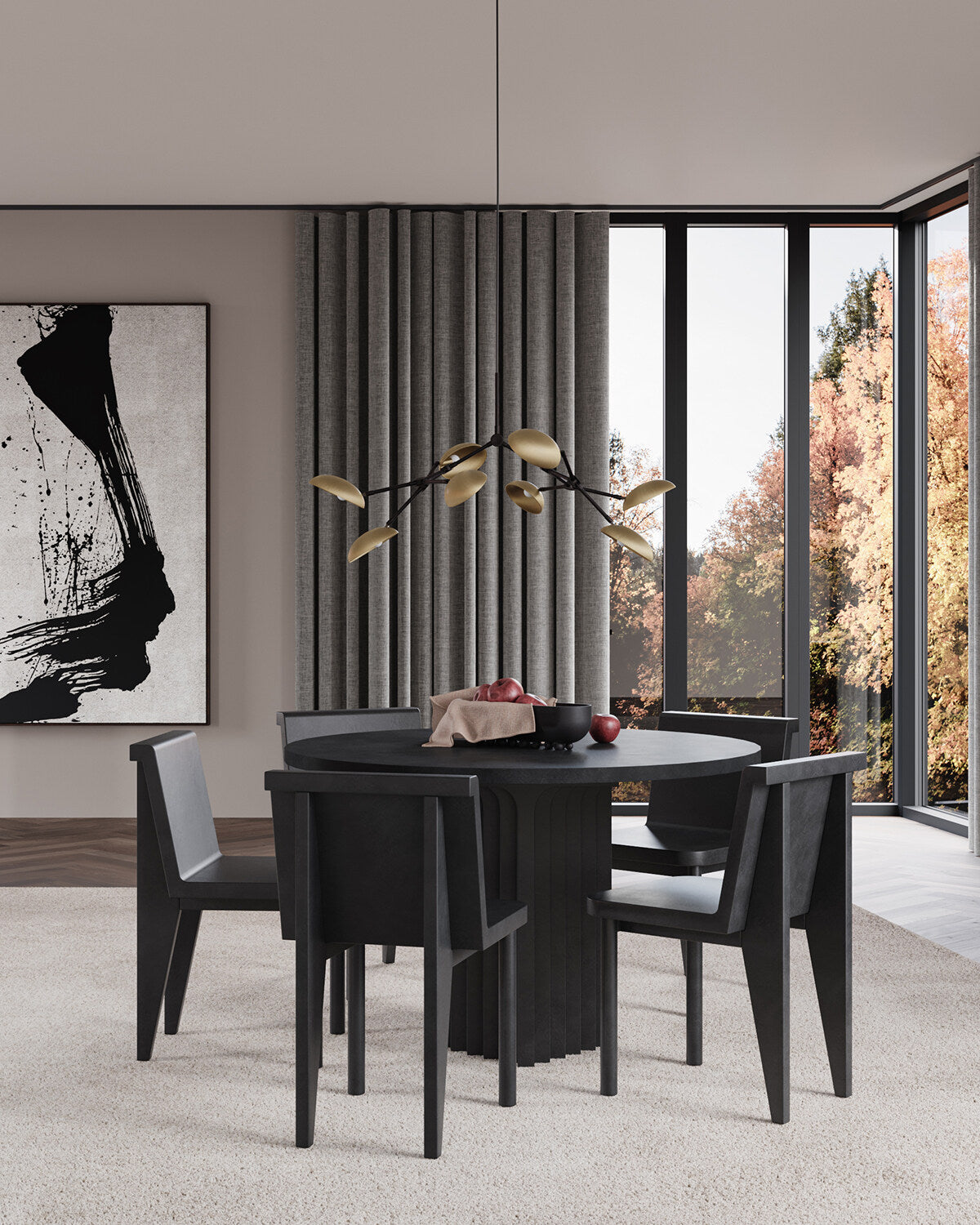 101 Copenhagen - Drop Chandelier, Mini - Brass (5m) - Chandelier