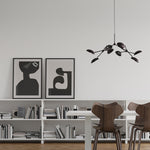 101 Copenhagen - Drop Chandelier, Mini - Burned Black (5m) - Chandelier
