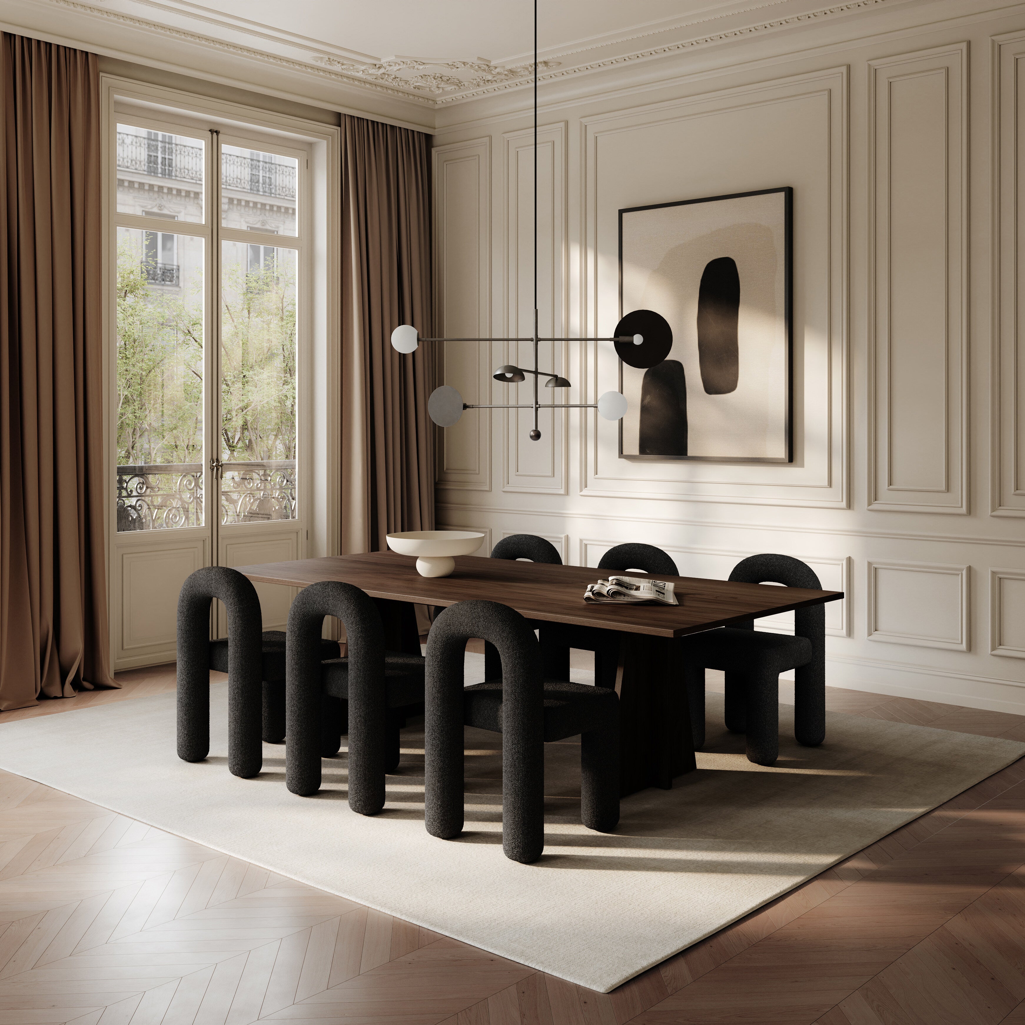 101 Copenhagen - Sahn Chandelier - Bronze (5m) - Chandelier