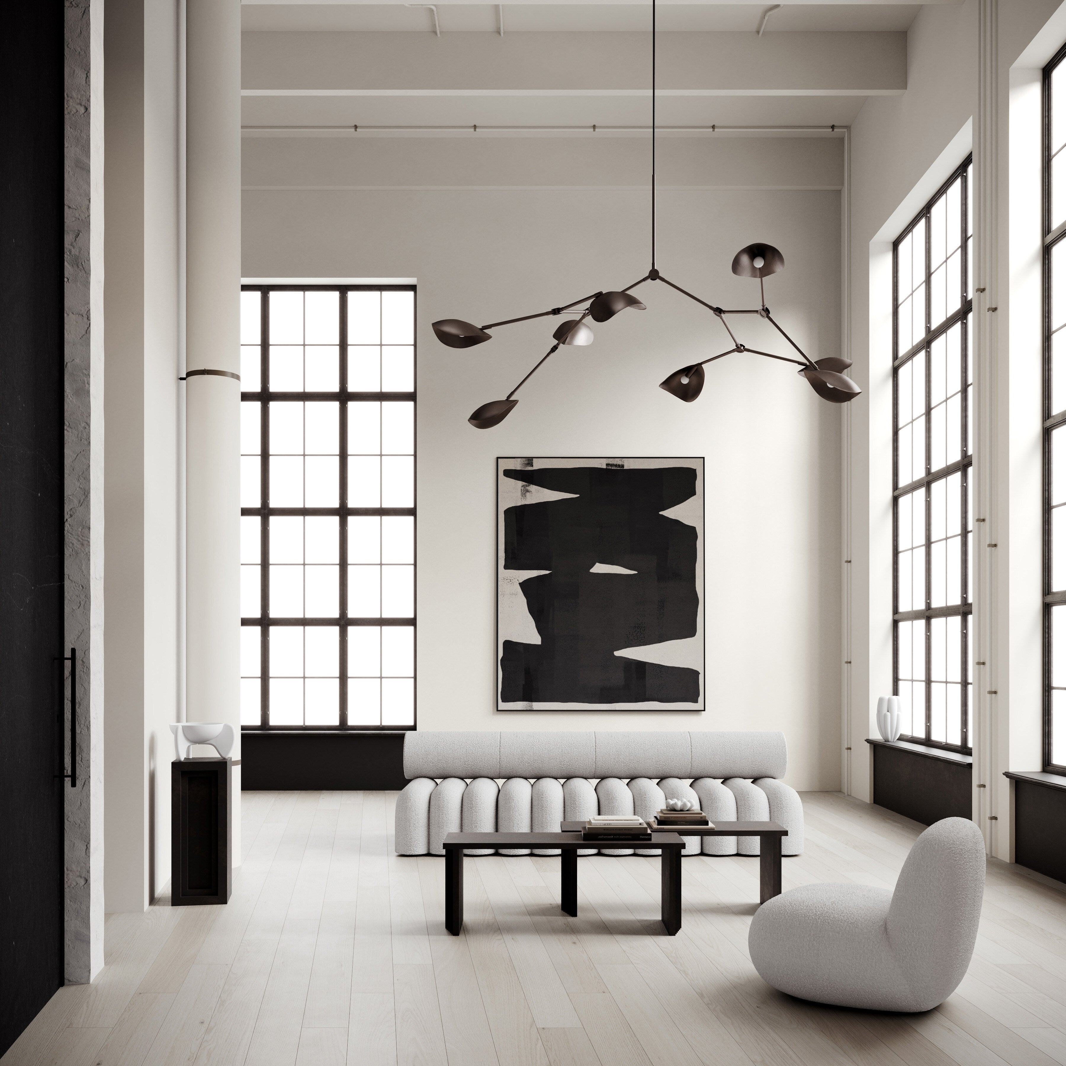 101 Copenhagen - Stingray Chandelier, Grande - Bronze (5m) - Chandelier