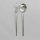 101 Copenhagen - Kogei Salad Servers - Brushed Steel - Cutlery