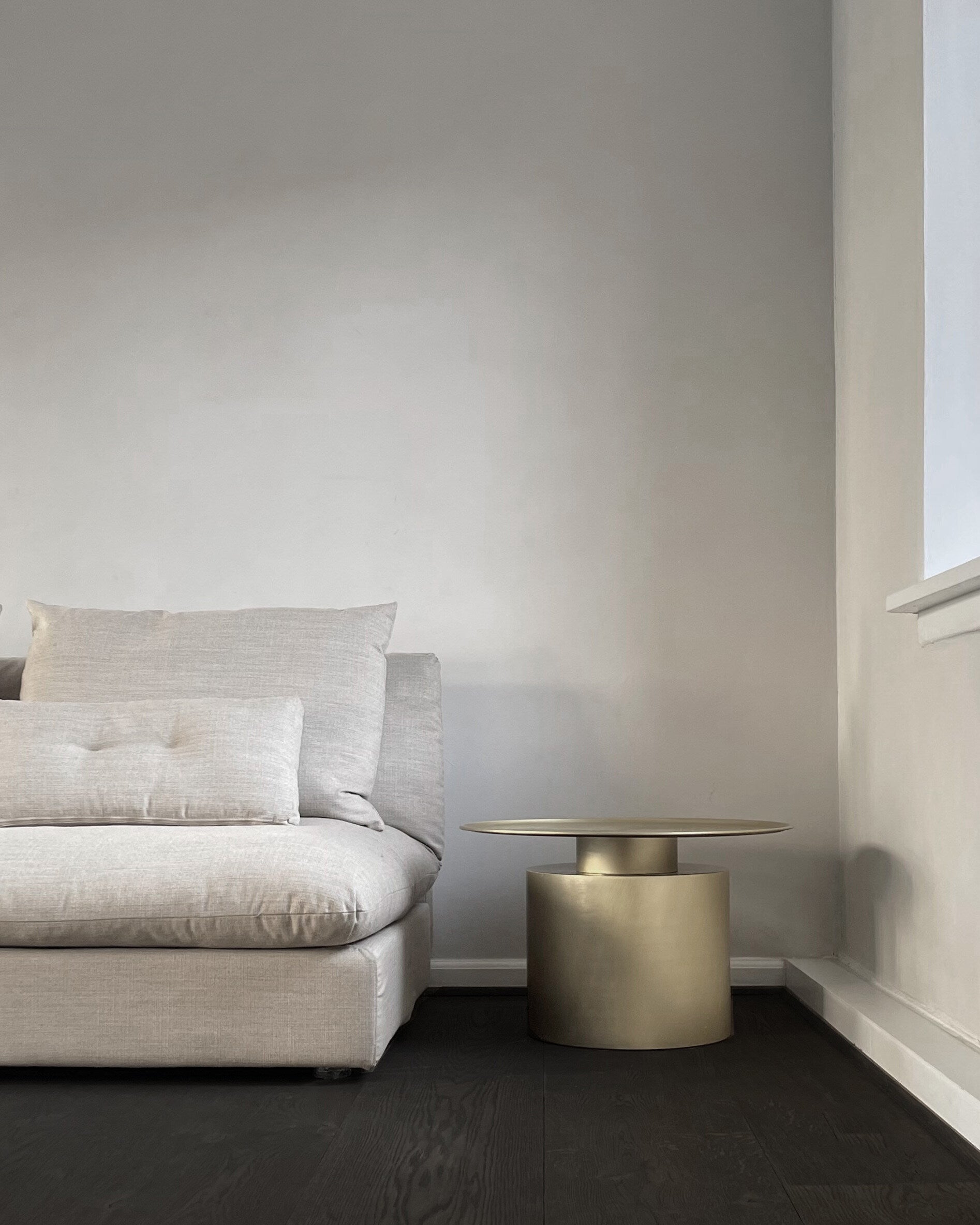 101 Copenhagen - Pillar Table, Low - Brass - Coffee Table