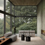 101 Copenhagen - Pillar Table, Low - Burned Black - Coffee Table