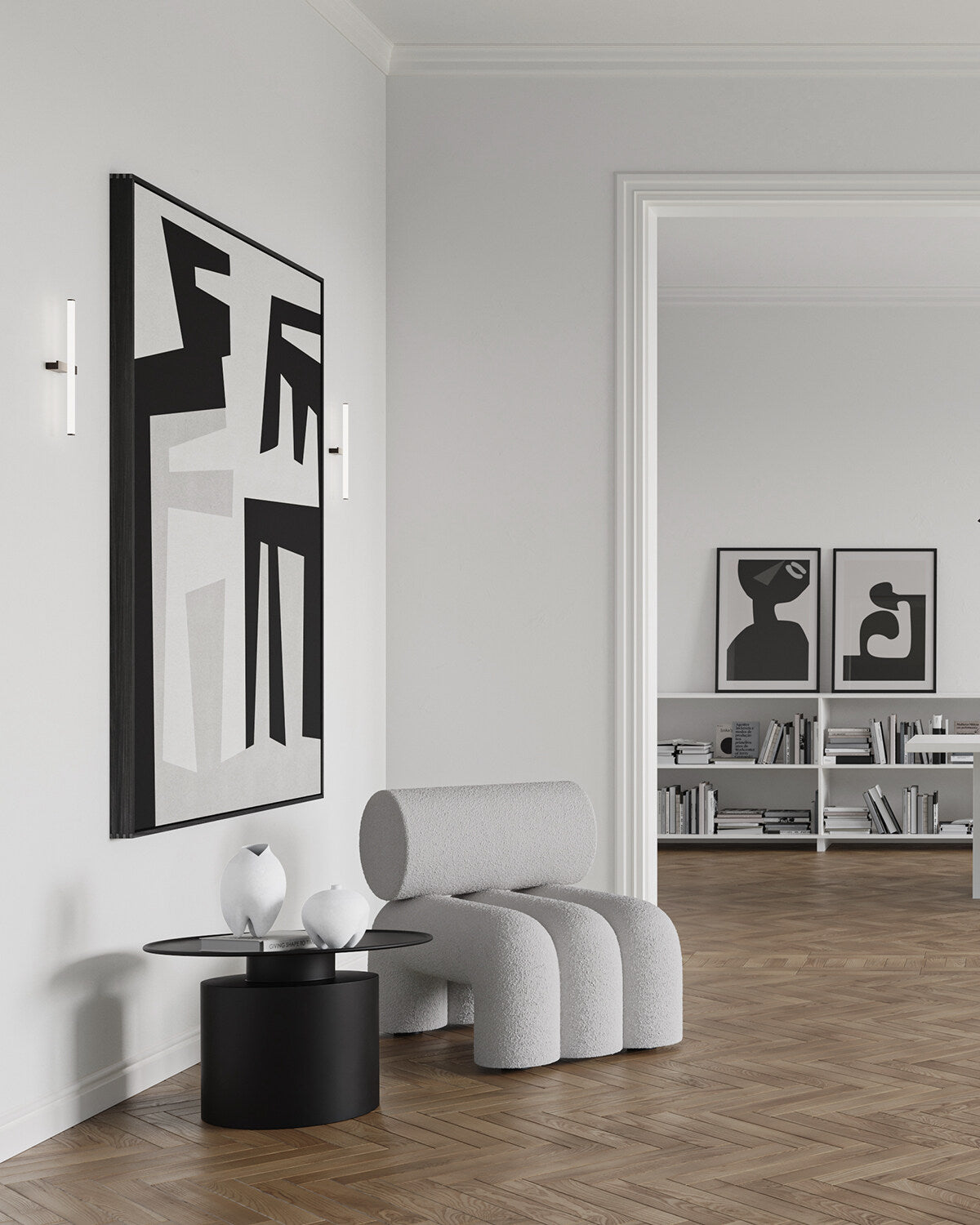 101 Copenhagen - Pillar Table, Low - Burned Black - Coffee Table