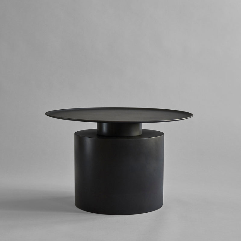 101 Copenhagen - Pillar Table, Low - Burned Black - Coffee Table
