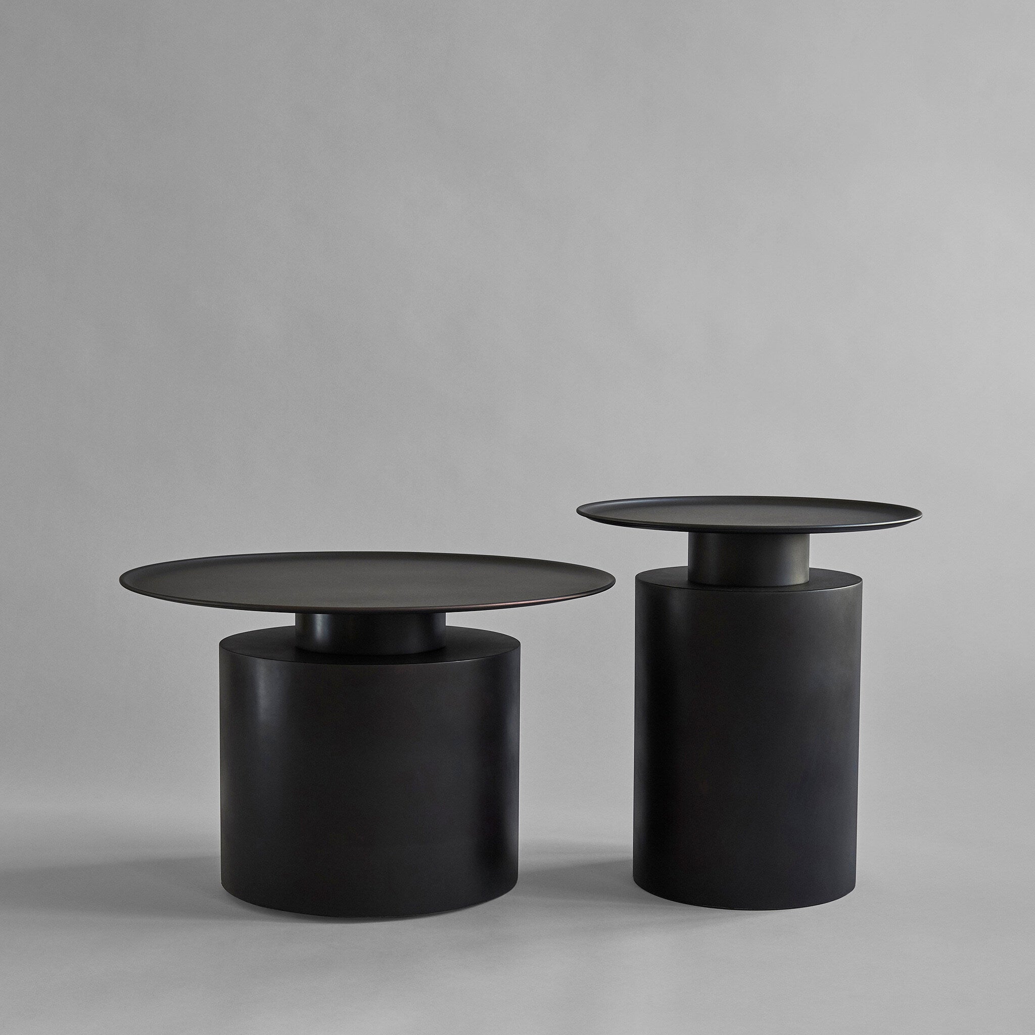 101 Copenhagen - Pillar Table, Low - Burned Black - Coffee Table